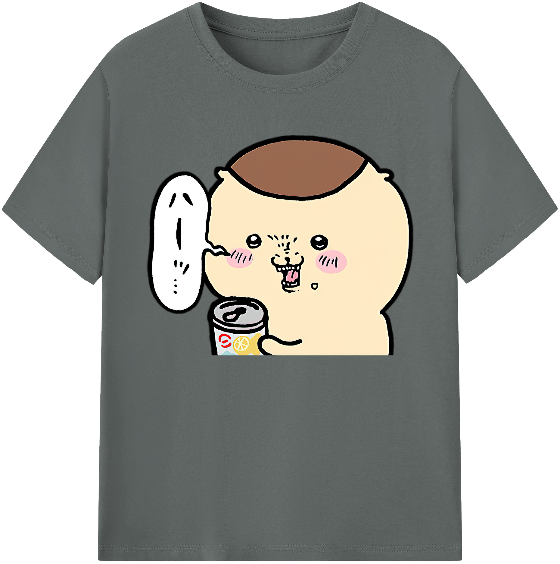 （画像用） ちいかわ くりまんじゅう Chii-kawa kuri manjū 綿100％ メンズ半袖Tシャツ｜肌触りやわらか＆通気性
